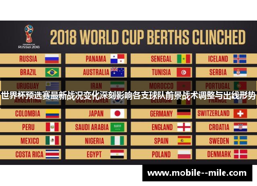 世界杯预选赛最新战况变化深刻影响各支球队前景战术调整与出线形势